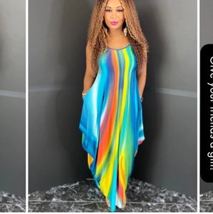 Multicolored maxi dress